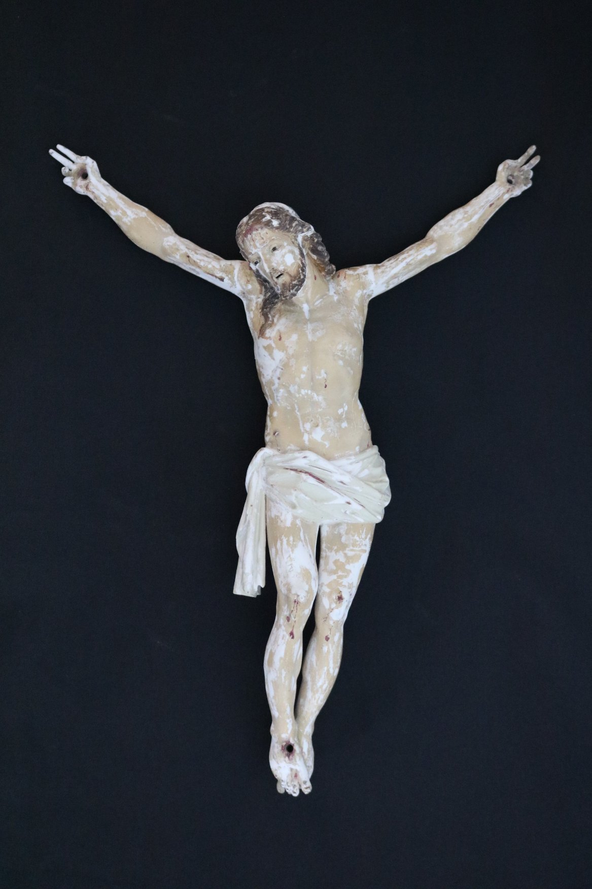 ANTES-Restauración Cristo Crucificado Escuela Granadina